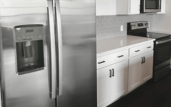 Side-by-side refrigerator with water & dispenser
